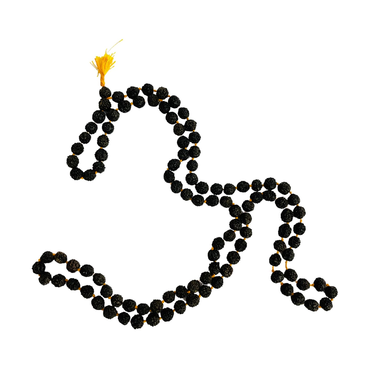 Black Rudraksha Mala 10 MM – 108 Beads with Tassel