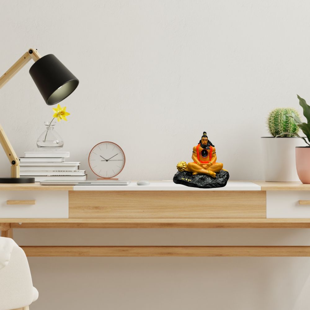 Hanuman Ji Murti with Ram in Heart – Multi-Color – 8 cm