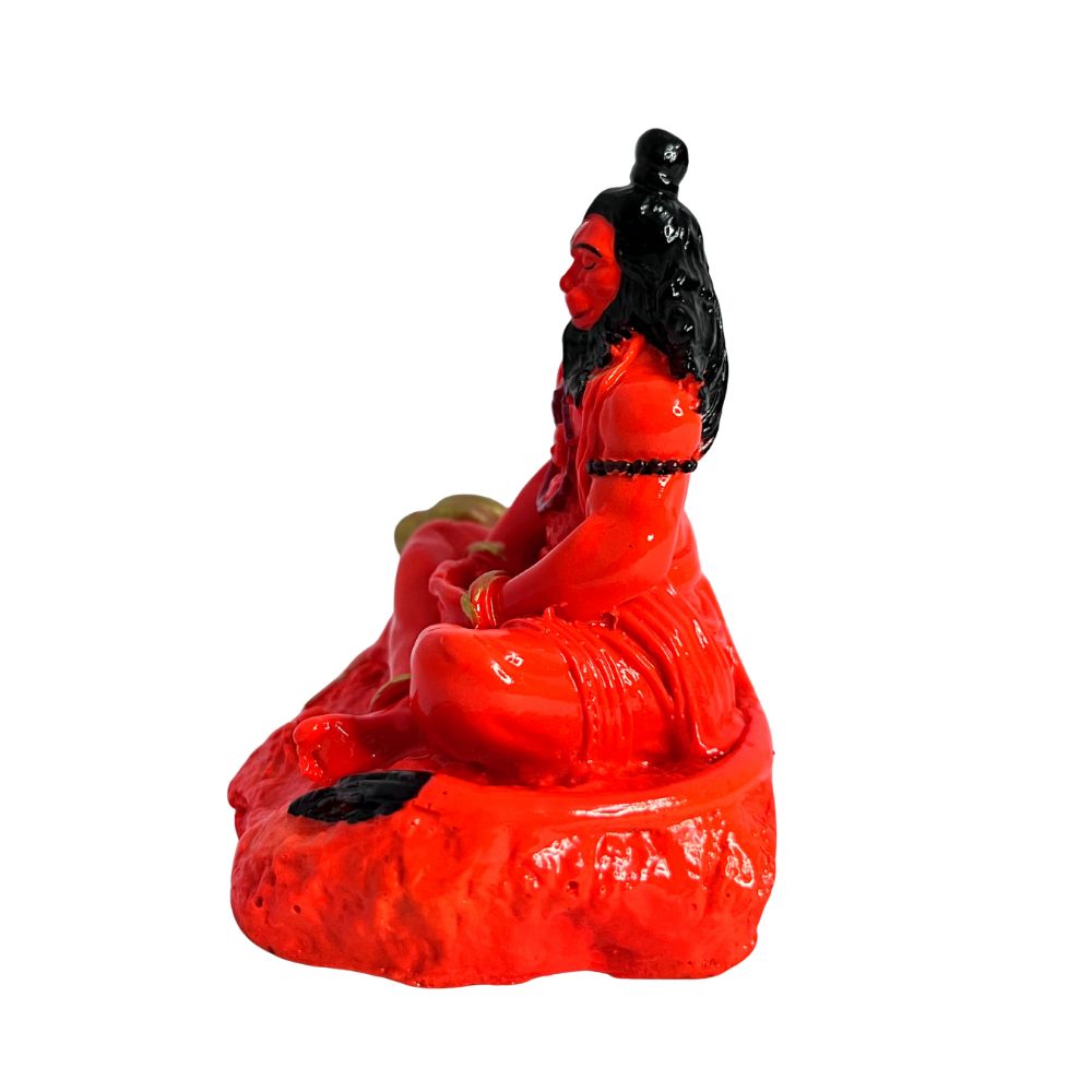 Hanuman Idol with Ram in Heart – Orange – 8 cm