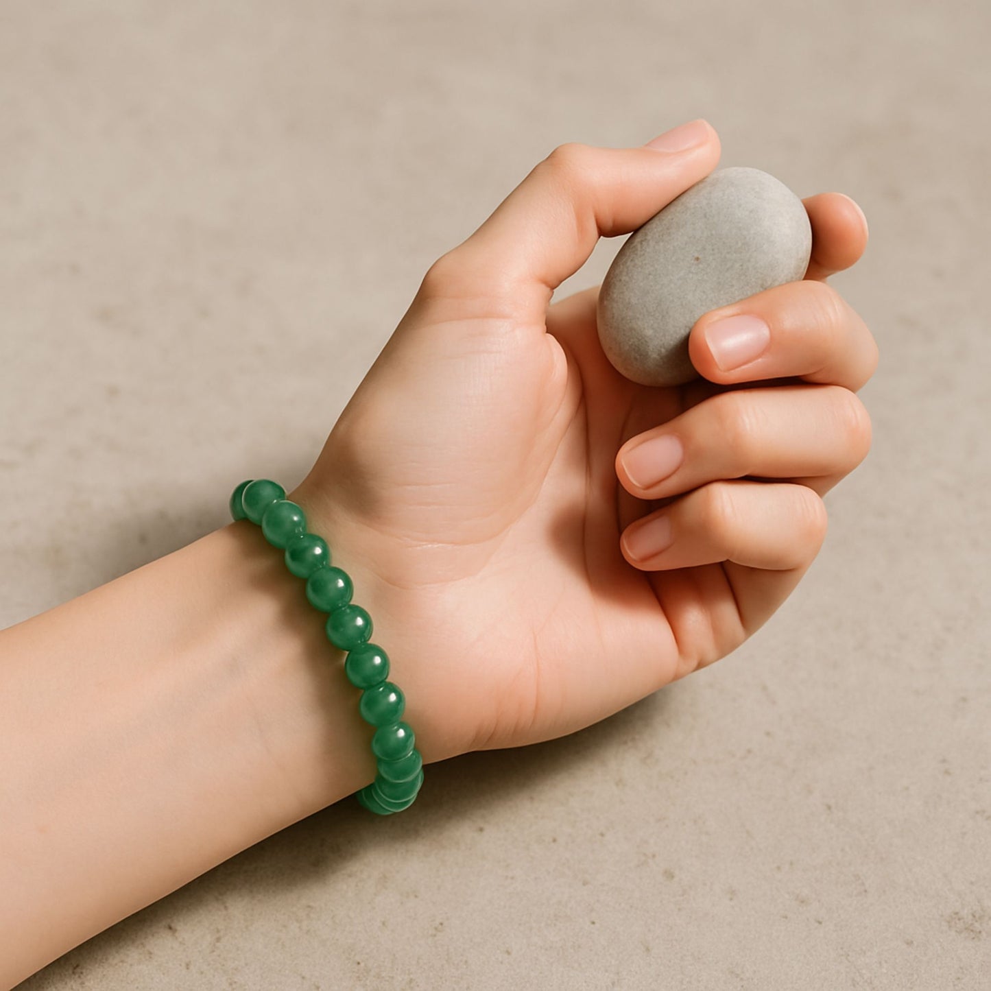 Green Aventurine Bracelet – Certified Natural Gemstone for Luck, Prosperity & Positivity