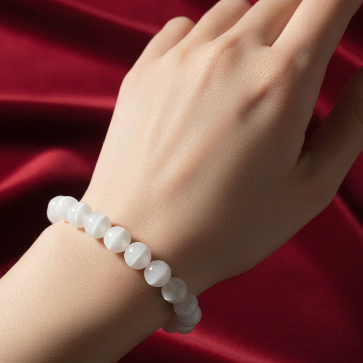 Buy Natural Moonstone Bracelet for Women and Men - Lab Certified 8 MM Beads