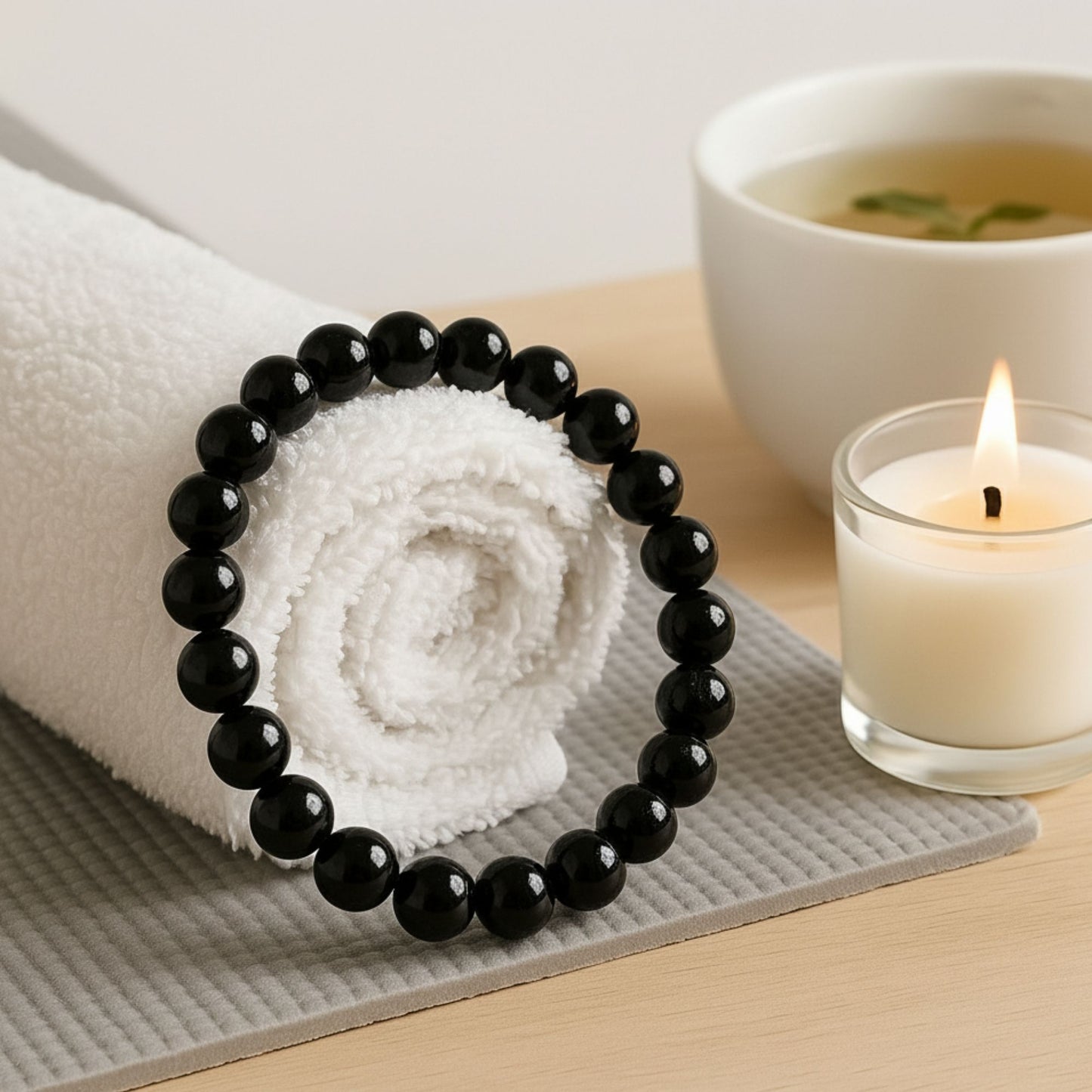 Black Tourmaline Bracelet – Certified Natural Protection Stone