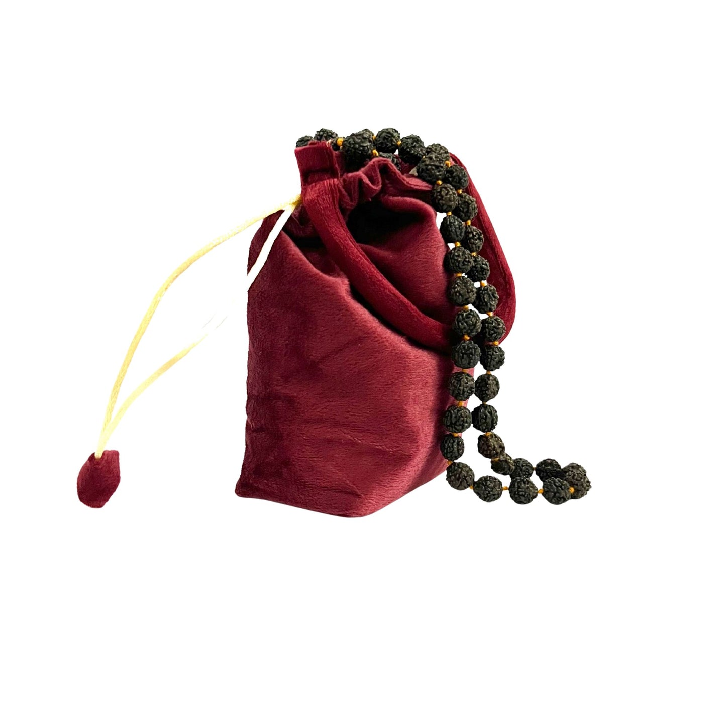 Black Rudraksha Mala 10 MM – 108 Beads with Tassel