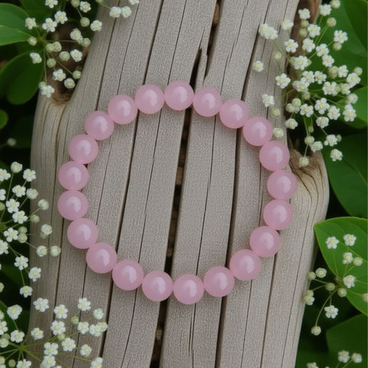 Rose Quartz Bracelet – Certified Natural Stone of Love & Harmony