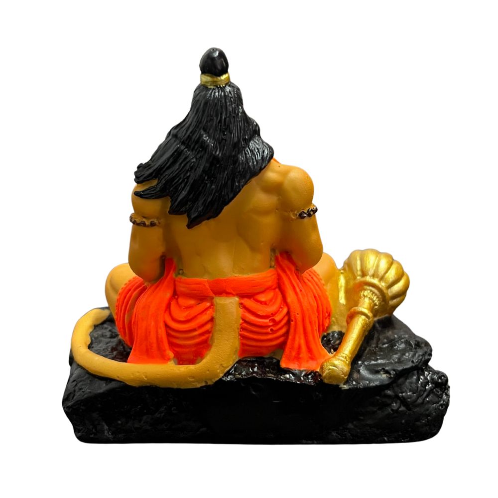 Hanuman Ji Murti with Ram in Heart – Multi-Color – 8 cm