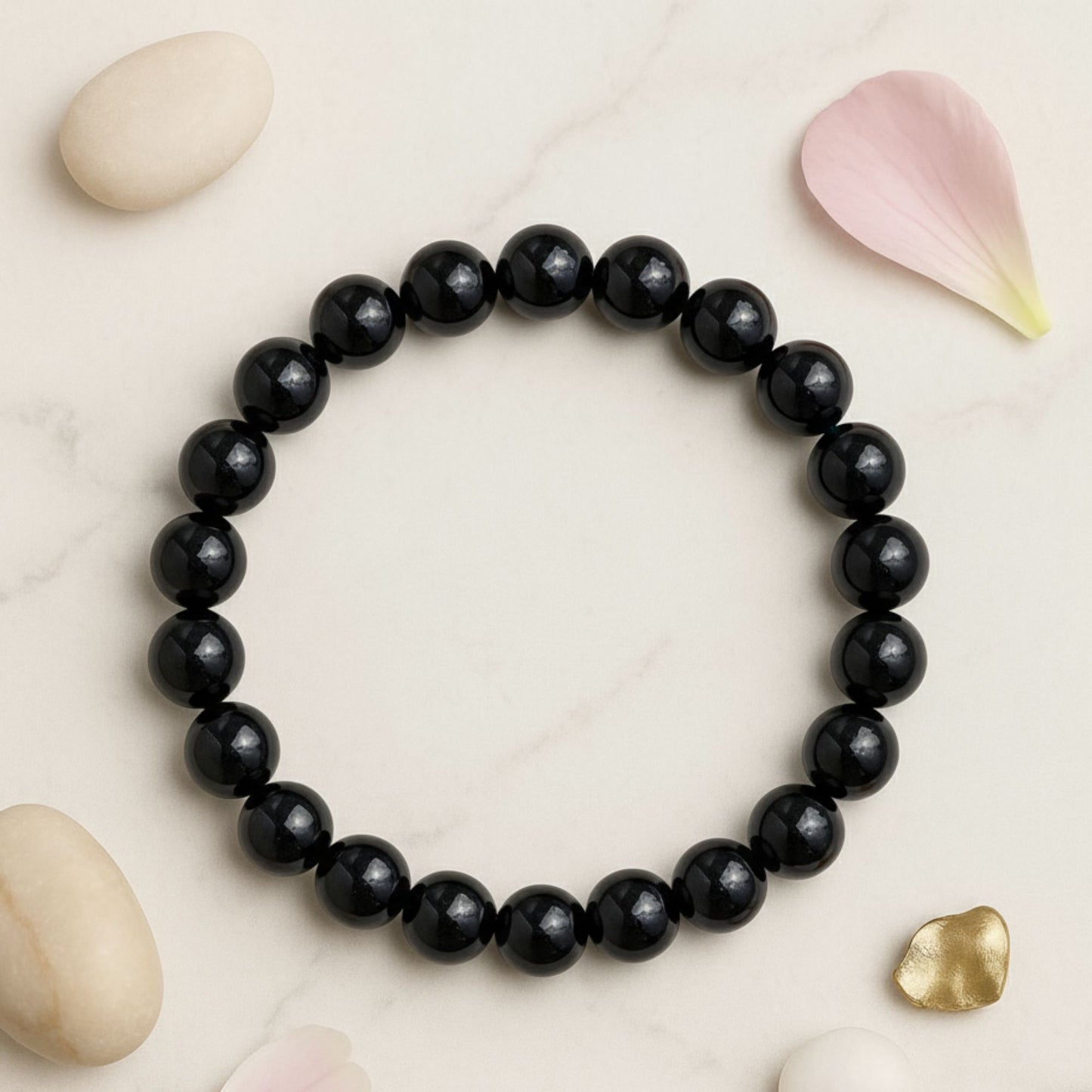 Black Tourmaline Bracelet – Certified Natural Protection Stone