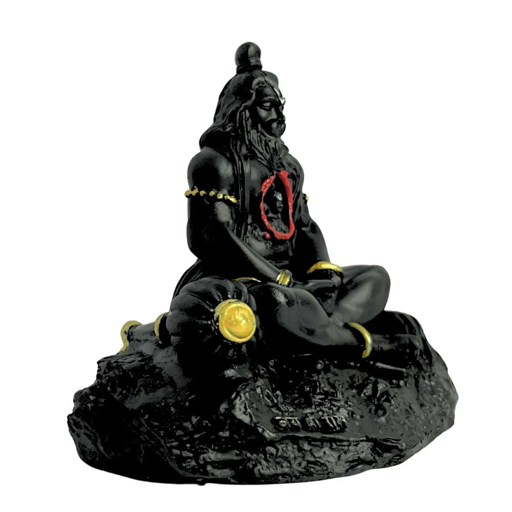 Lord Hanuman Ji Idol – Black Color | Sitting Pose with Gada