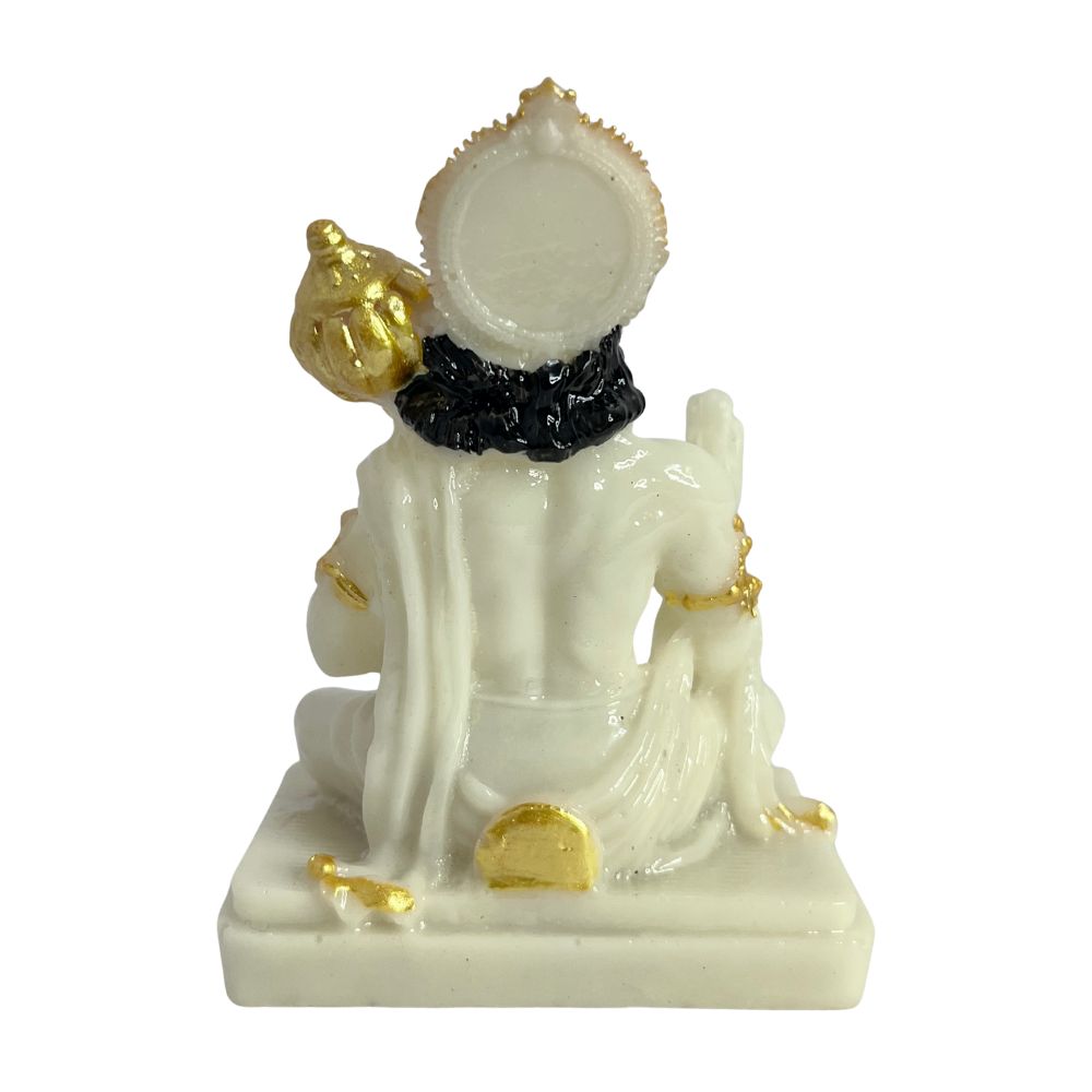 White Color Hanuan Ji Idol with Book – 10 CM