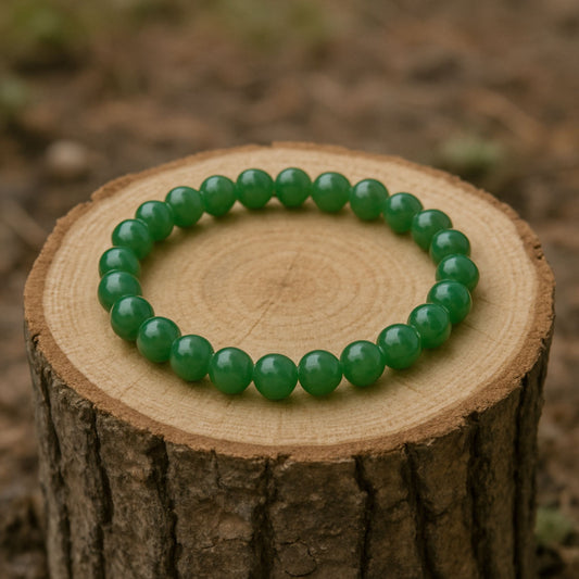 Green Aventurine Bracelet – Certified Natural Gemstone for Luck, Prosperity & Positivity