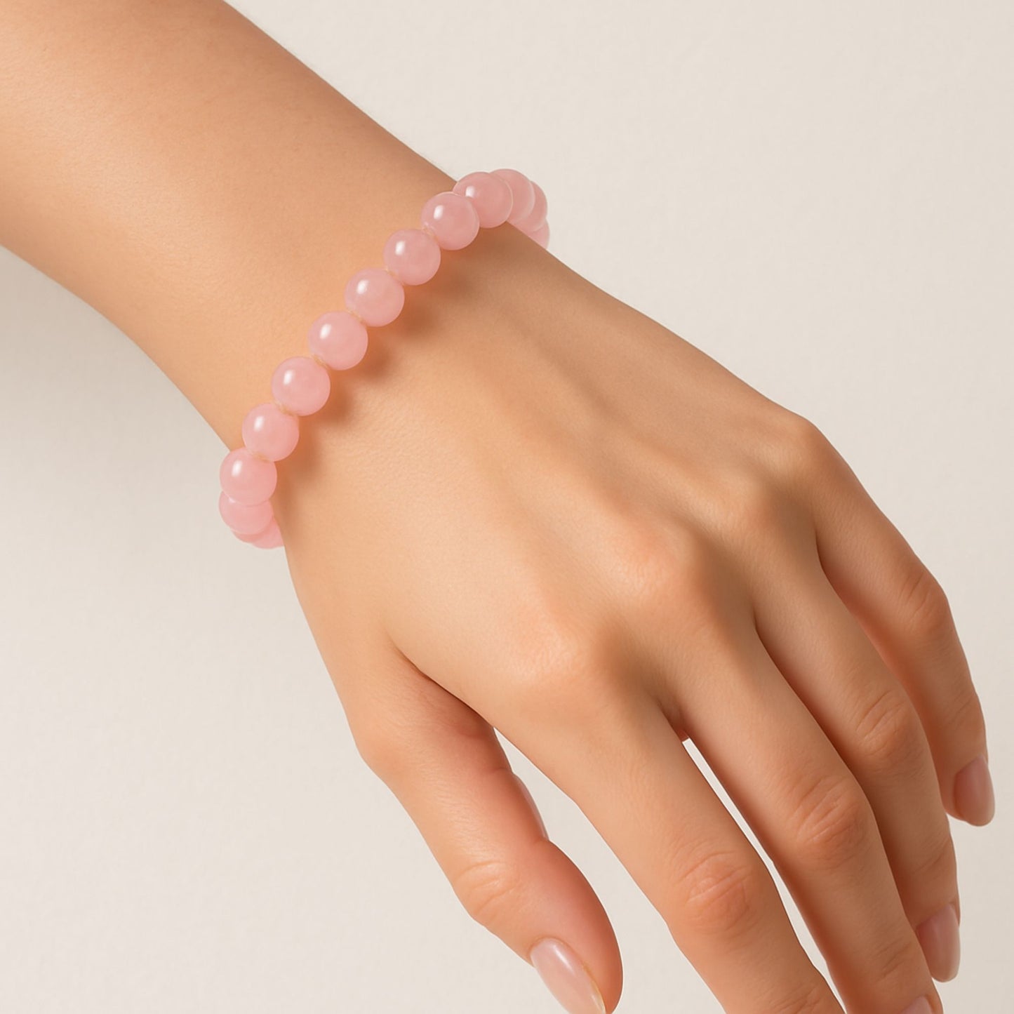Rose Quartz Bracelet – Certified Natural Stone of Love & Harmony