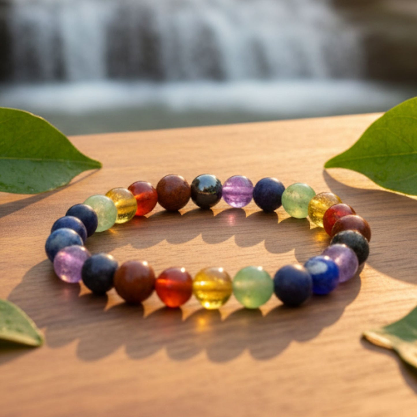 Buy Original Seven Chakra Bracelet for Women and Men – Lab Certified 8 MM