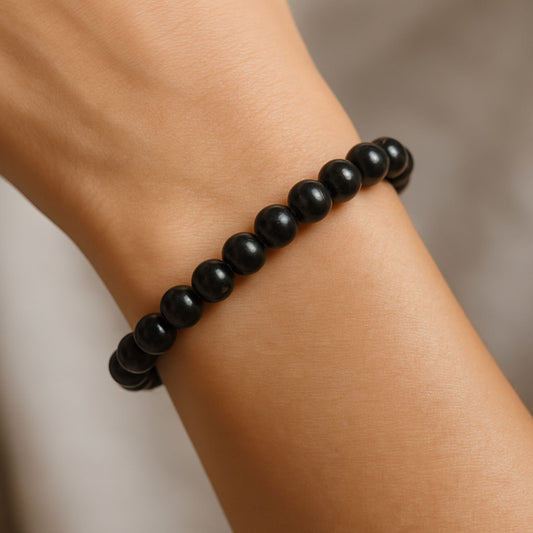Black Tourmaline Bracelet – Certified Natural Protection Stone
