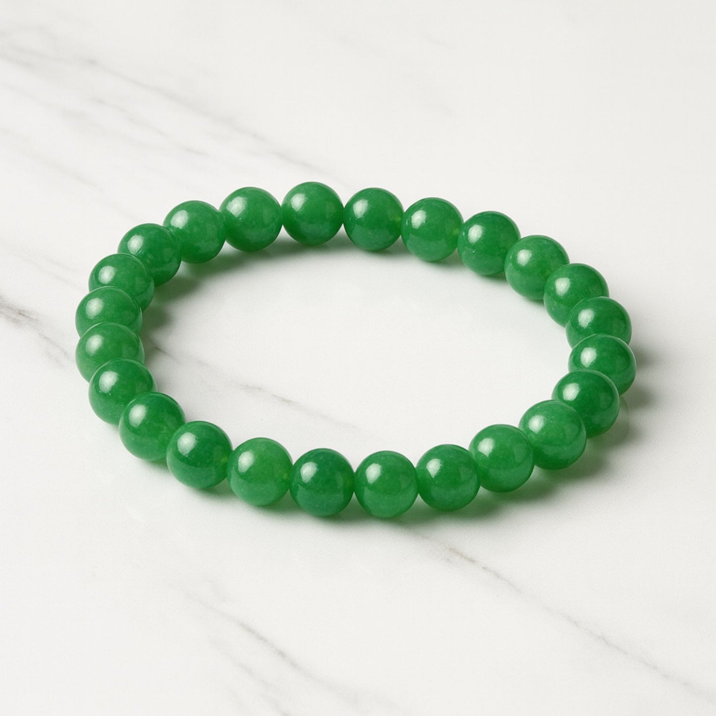 Green Aventurine Bracelet – Certified Natural Gemstone for Luck, Prosperity & Positivity