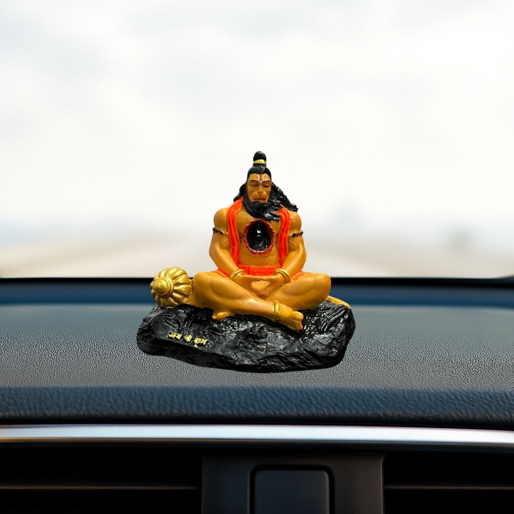 Hanuman Ji Murti with Ram in Heart – Multi-Color – 8 cm